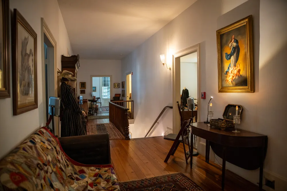 Two women taking a tour