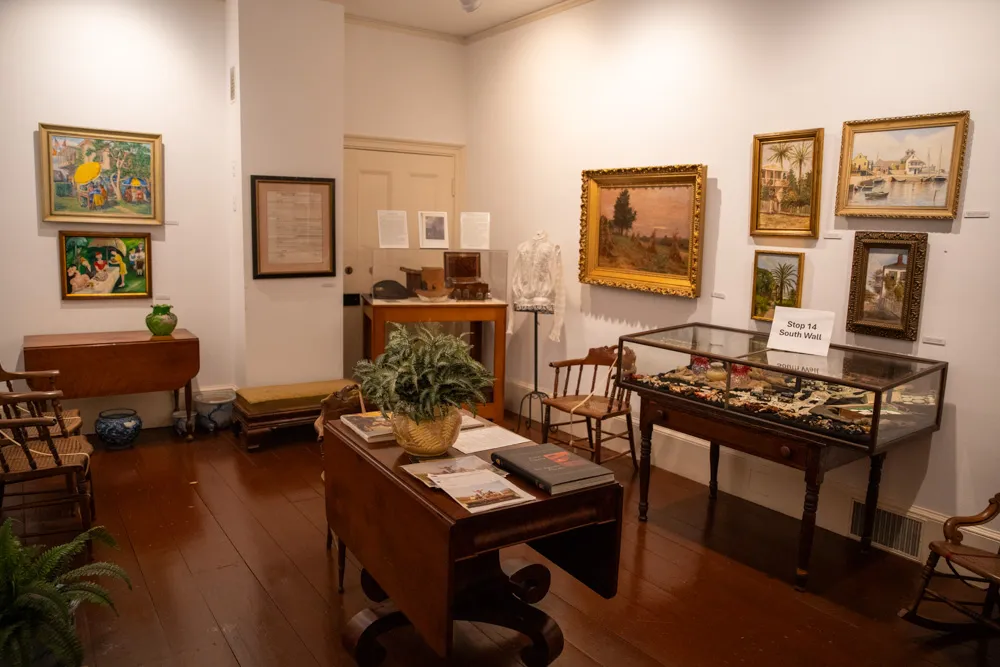 Two women taking a tour