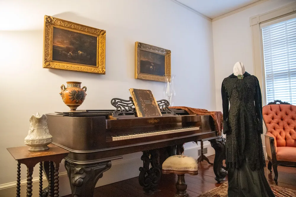 Two women taking a tour